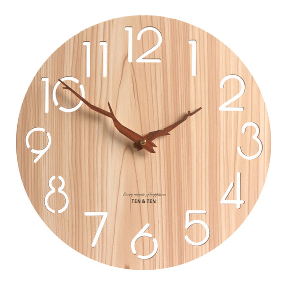 Minimalist Wood Atmosphere Wall Clock
