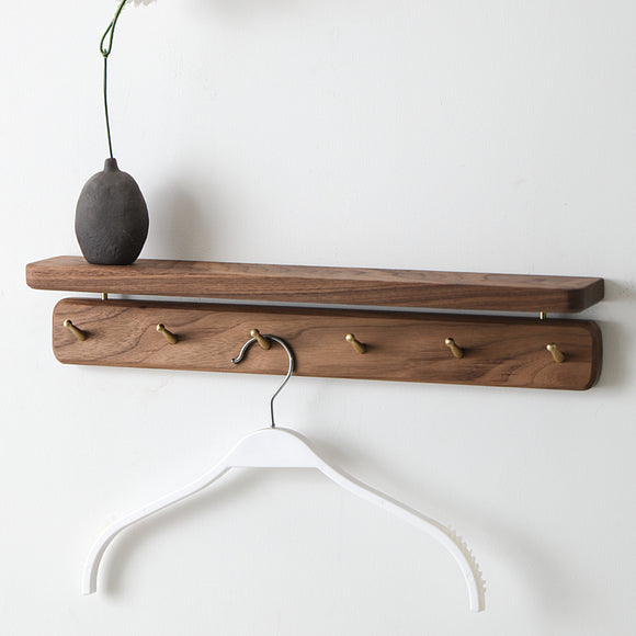 Solid Wood Wall Rack And Hook