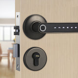 Smart Digital Lock With Fingerprint Password Or Smartphone Keyless Security Door Handle