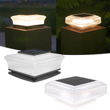 New Solar Powered Square Column Headlights For Outdoor