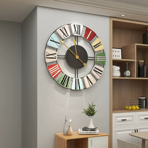 Creative Roman Numeral Large Wall Clock