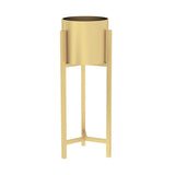 60cm Gold Metal Plant Stand with Flower Pot Holder Corner Shelving Rack Indoor Display