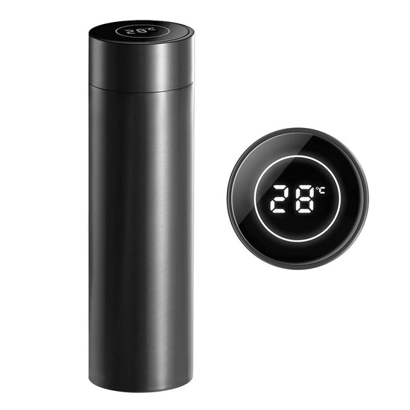 SOGA 500ML Stainless Steel Smart LCD Thermometer Display Bottle Vacuum Flask Thermos