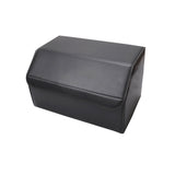 SOGA Leather Car Boot Collapsible Foldable Trunk Cargo Organizer Portable Storage Box Coffee Medium