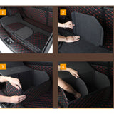 SOGA Leather Car Boot Collapsible Foldable Trunk Cargo Organizer Portable Storage Box Coffee Medium