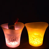 7 Colors LED Light Ice Bucket  Drinks Ice Cooler Bar Party 5L