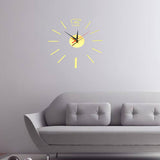 3D DIY Acrylic Mirror Sticker Wall Clock For Home Decoration Living Room Art Clock