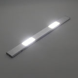 Under Drawer, Cabinet, Wardrobe, Closet, Aluminum Wireless Rechargeable Bright White LED Night Light Bar Activated by Proximity Sensor