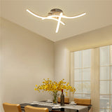 Contemporary LED 3 Wave Ceiling Lights