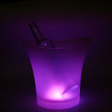 7 Colors LED Light Ice Bucket  Drinks Ice Cooler Bar Party 5L