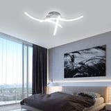 Contemporary LED 3 Wave Ceiling Lights