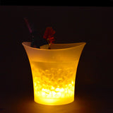 7 Colors LED Light Ice Bucket  Drinks Ice Cooler Bar Party 5L