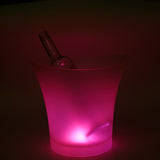 7 Colors LED Light Ice Bucket  Drinks Ice Cooler Bar Party 5L