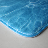 Water Texture Print Floor Mat