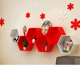 Creative lattice wall shelf