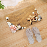 Seashells Print Floor Mat