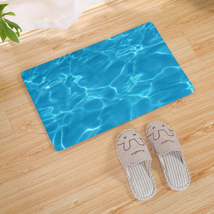 Water Texture Print Floor Mat