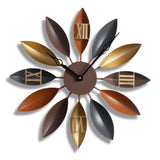 Nordic Style Leaf Petal Wall Clock