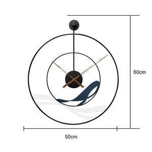 Waves Large Wall Clock