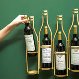 Bottle Shape Wall Wine Rack