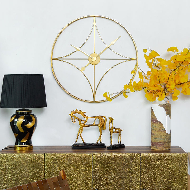 Circular Attic Window Wall Clock – Ambience Creation