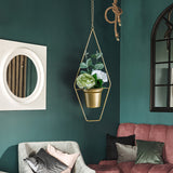 Golden Hanging Pots