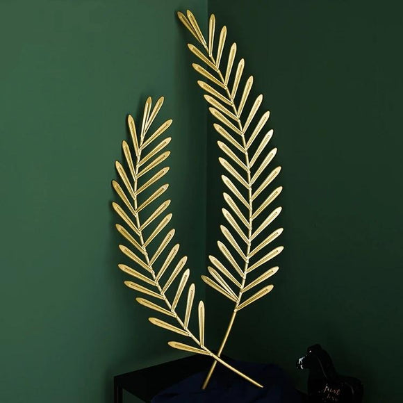 Two Fern Leaf Wall Sculpture