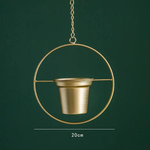 Golden Hanging Pots