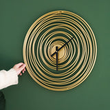 Golden Swirl Wall Clock