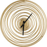 Golden Swirl Wall Clock