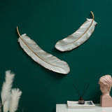 White Feathers Wall Sculpture