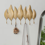 Golden Leaf Wall Hooks