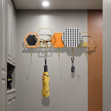 Orange Hexagon Wall Hooks