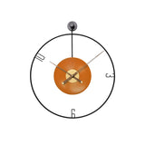 Large Orange LP Record Wall Clock