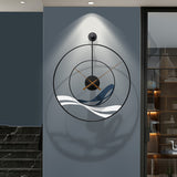 Waves Large Wall Clock