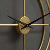 Golden Crosshair Clock