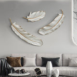 White Feathers Wall Sculpture