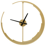 Golden Crescent Wall Clock