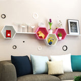 Creative lattice wall shelf