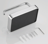 Chrome Toilet Roll Holder With Rack For Smartphone