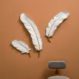 White Feathers Wall Sculpture