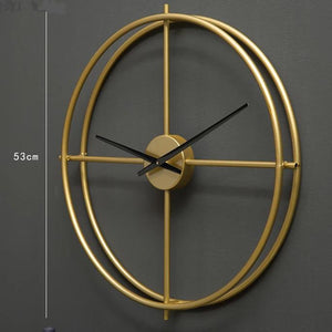 Golden Crosshair Clock