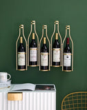 Bottle Shape Wall Wine Rack