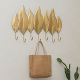 Golden Leaf Wall Hooks