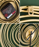 Golden Swirl Wall Clock