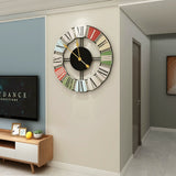 Creative Roman Numeral Large Wall Clock