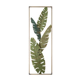 Large Green Leaves Wall Sculpture