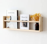 Simple Wood Wall Magazine Book Rack