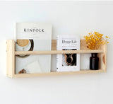 Simple Wood Wall Magazine Book Rack