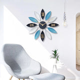 Nordic Style Leaf Petal Wall Clock